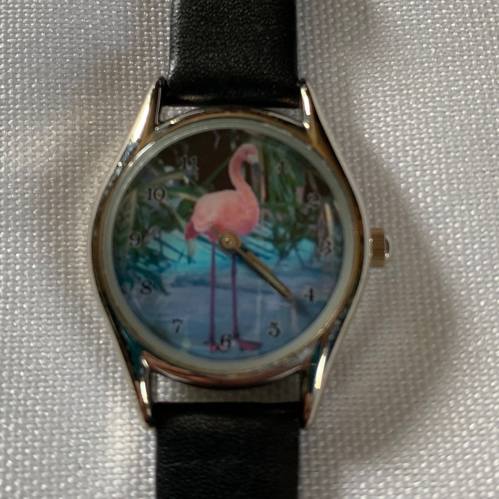 Working Flamingo Water Resistant Watch with Brand New Battery!